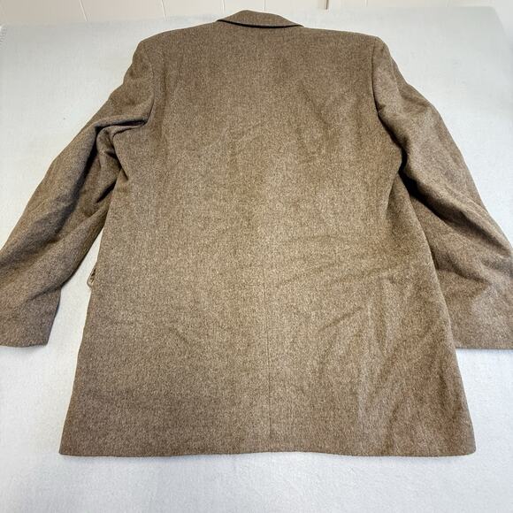 JOS A BANK Sports Coat Mens 43L 100% Camel Hair Jacket Blazer Tan Beige - Picture 10 of 11